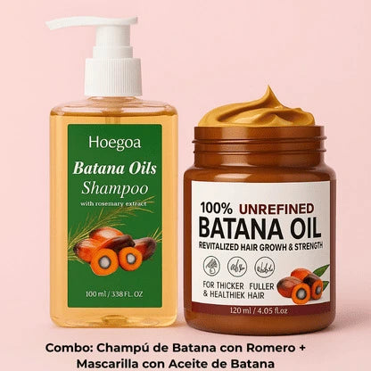 Combo Capilar Nutritivo – Champú de Batana con Romero + Mascarilla con Aceite de Batana